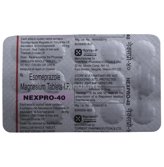 nexpro 40mg tablet 15's